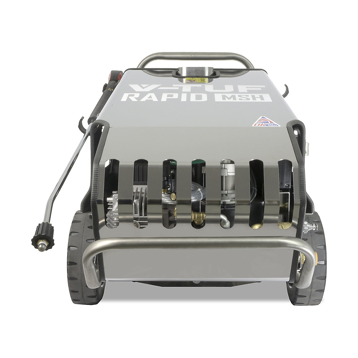V-TUF RAPID MSH Professional Hot Water Industrial Mobile Pressure Washer | 9L/Min | 120Bar (Product illustration 2)-1
