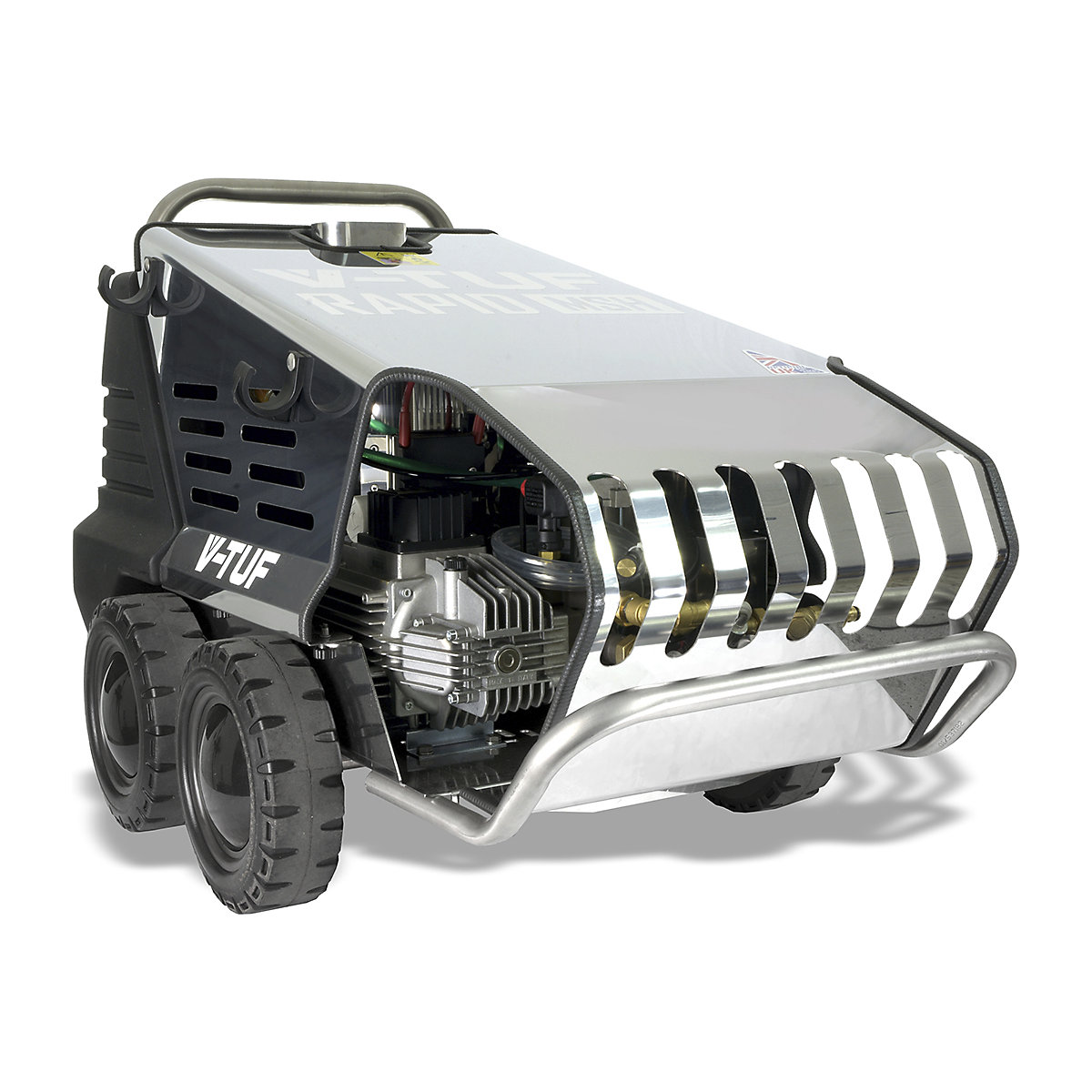 V-TUF RAPID MSH Professional Hot Water Industrial Mobile Pressure Washer | 9L/Min | 120Bar (Product illustration 3)-2