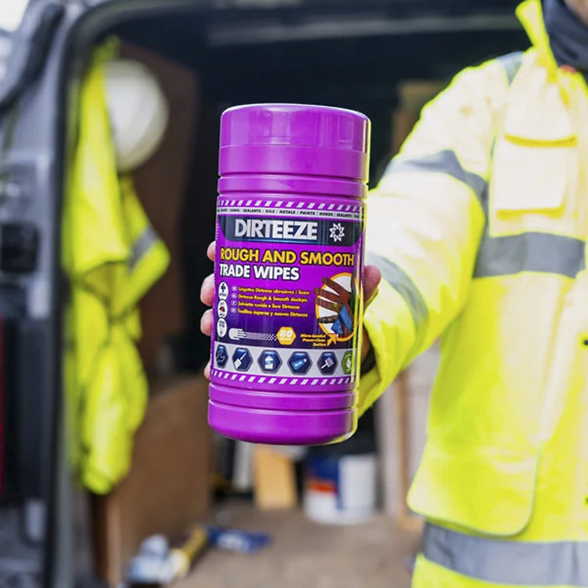 Dirteeze Jumbo Tub Degreasing Wipes (Product illustration 5)-4