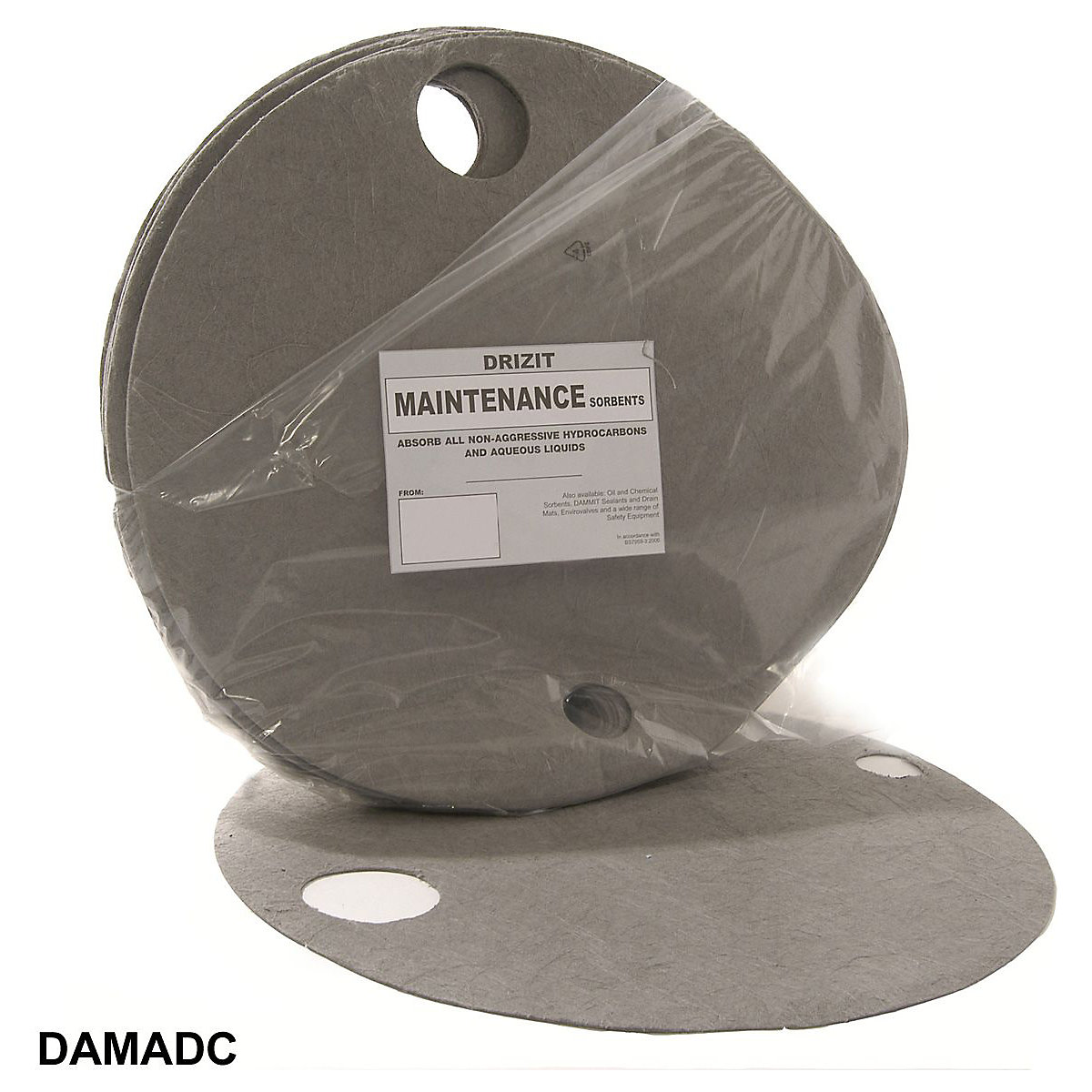 Maintenance Absorbents, Maintenance Absorbents, Maintenance Absorbent Drum Top Covers | 560mm Diameter | Absorbency 13-23 Litres | 25 Pack-2