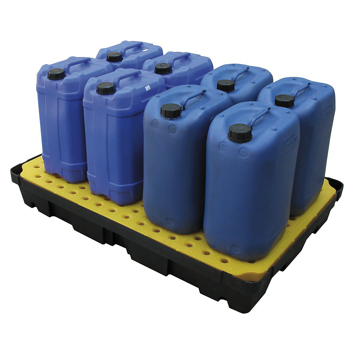 Plastic Spill Trays, Plastic Spill Trays, Plastic Spill Tray | 175h x 1200w x 800d mm | 200kg Capacity 100 Litre Containment | Yellow-0