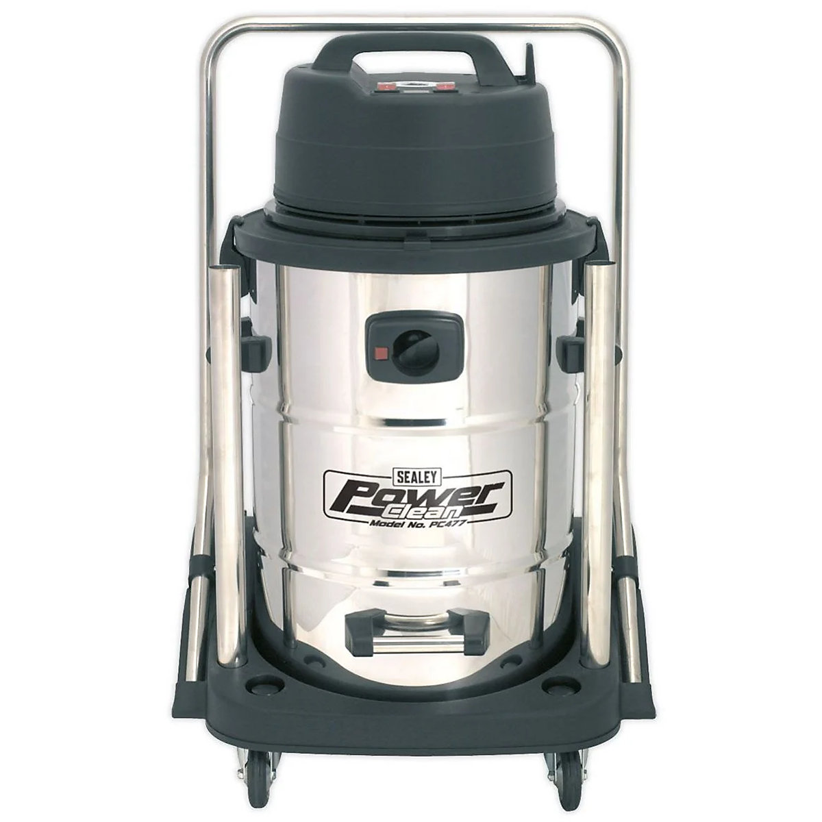 Sealey PC477 Wet Dry Vacuum Cleaner | Industrial Stainless Steel Drum | 77L (Product illustration 2)-1