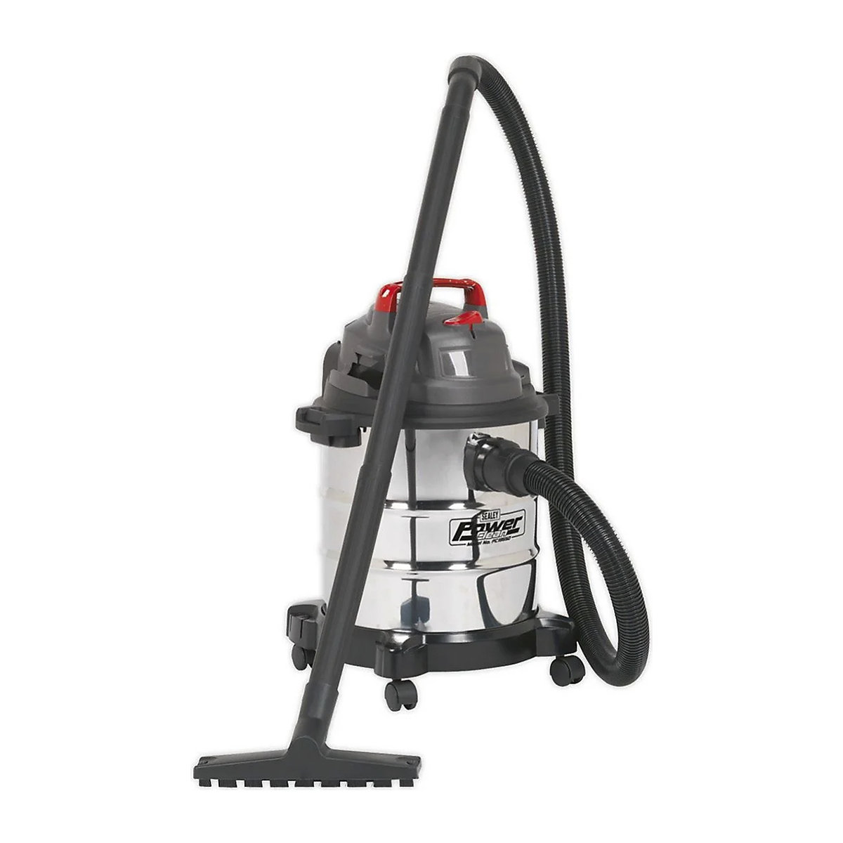 Sealey Wet And Dry Vacuum | Power Clean | Stainless Steel (Product illustration 2)-1
