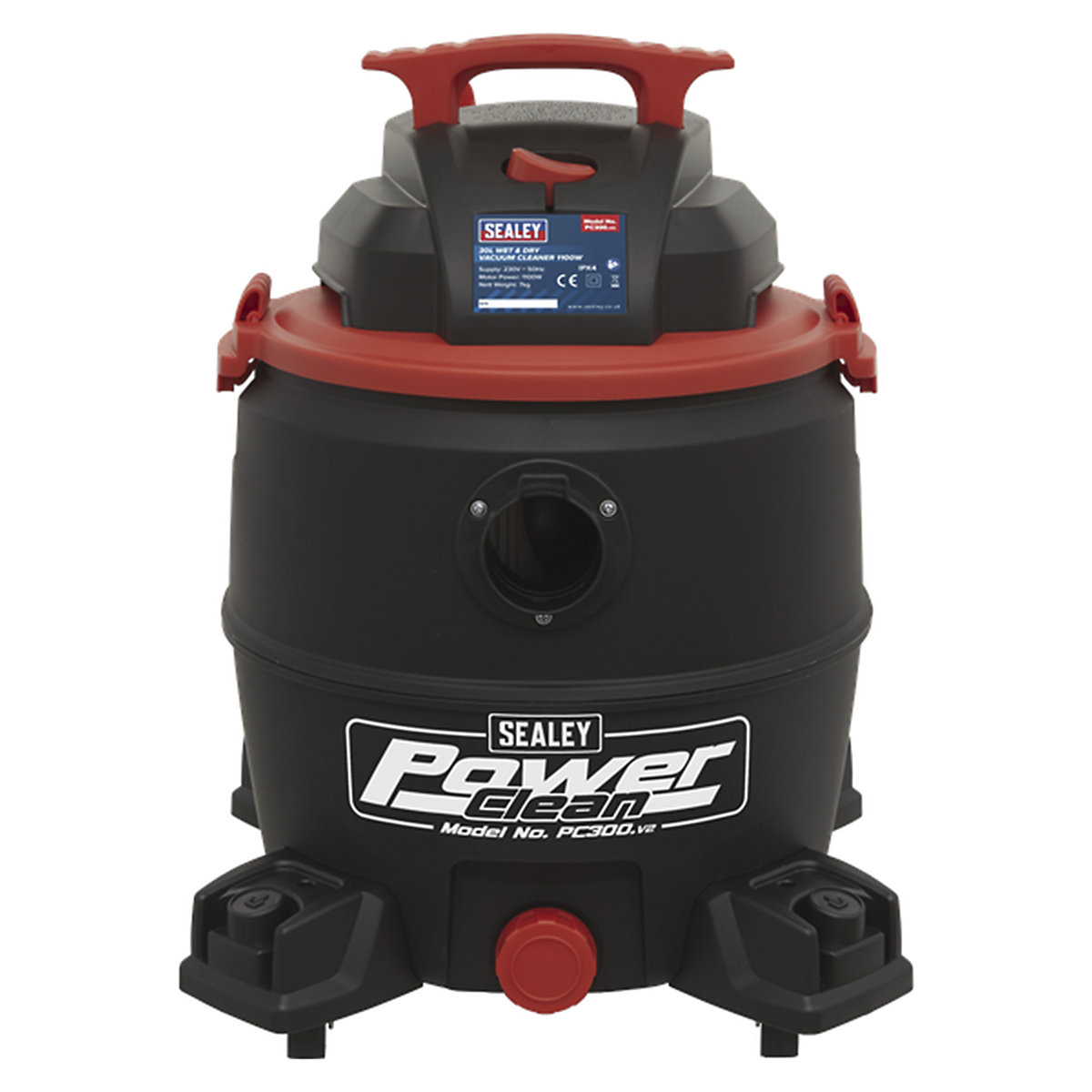 Sealey Wet And Dry Vacuum Cleaner | Power Clean | High Capacity, Sealey Wet And Dry Vacuum Cleaner | Power Clean | High Capacity, Sealey PC200 Wet and Dry Vacuum Cleaner | Power Clean | High Capacity | 30L | 1100W-3