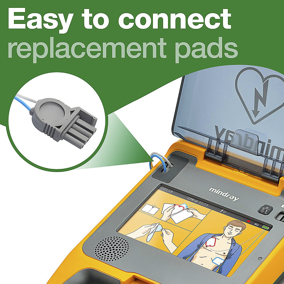 Mindray BeneHeart C Series Replacement Pads (Product illustration 5)-4