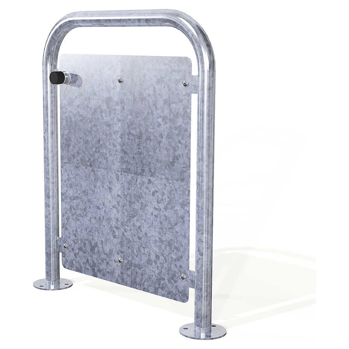 Autopa Door Guards, Autopa Door Guards, Autopa Door Guards | 900mm Above Ground | 700mm Length | Solid Infill Panel | Bolt Down | Galvanised-2
