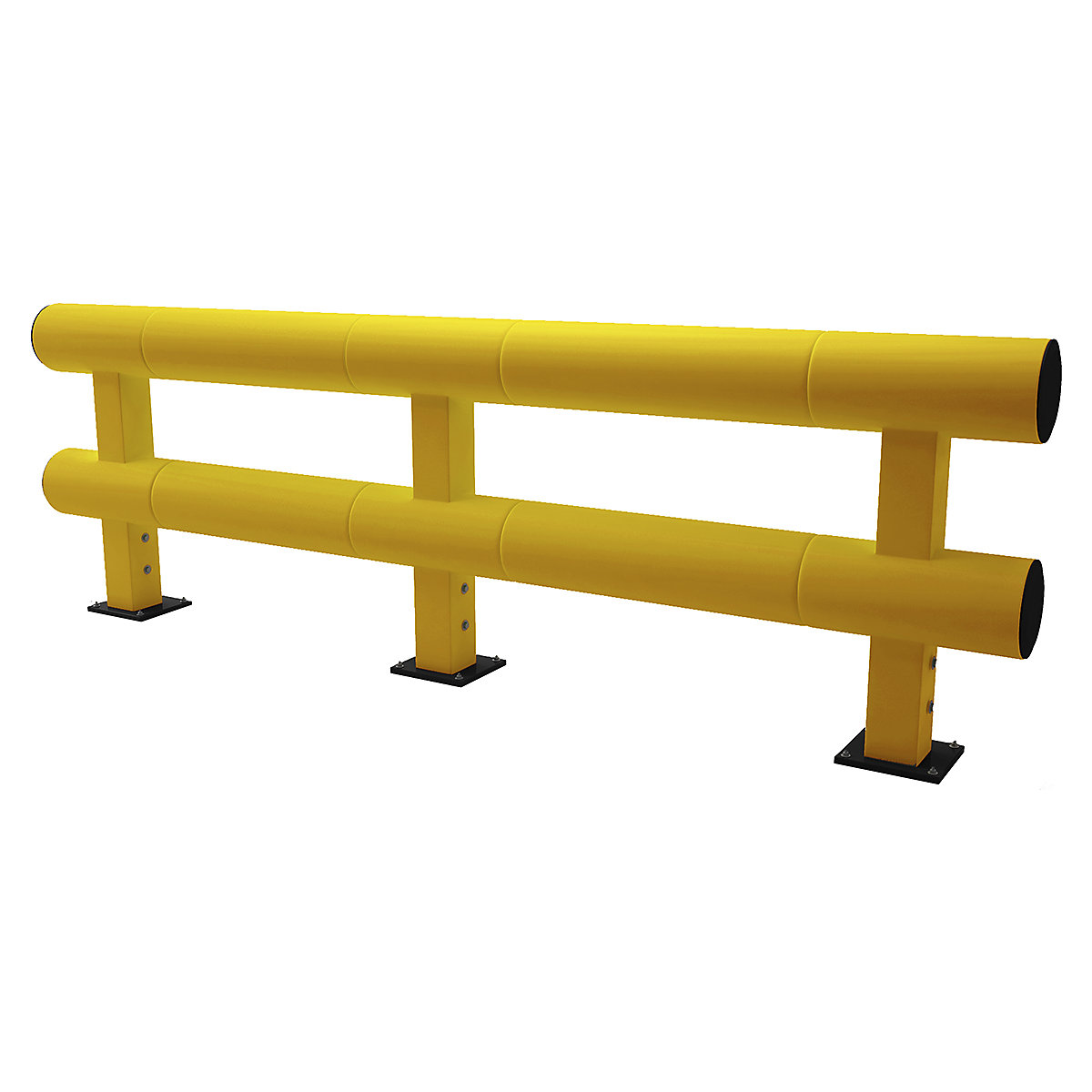 Brandsafe Low Bumper & Pedestrian Safety Barriers, Brandsafe Low Bumper & Pedestrian Safety Barriers, Brandsafe Low Bumper & Pedestrian Safety Barriers | 600h x 4900w x 300d mm | Double Low Level Bumper Barrier | Yellow-3