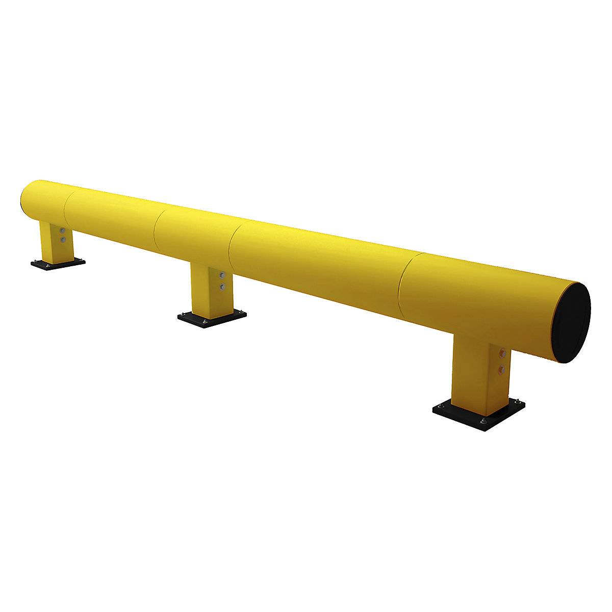 Brandsafe Low Bumper & Pedestrian Safety Barriers, Brandsafe Low Bumper & Pedestrian Safety Barriers, Brandsafe Low Bumper & Pedestrian Safety Barriers | 310h x 3400w x 300d mm | Single Low Level Bumper Barrier | Yellow-4
