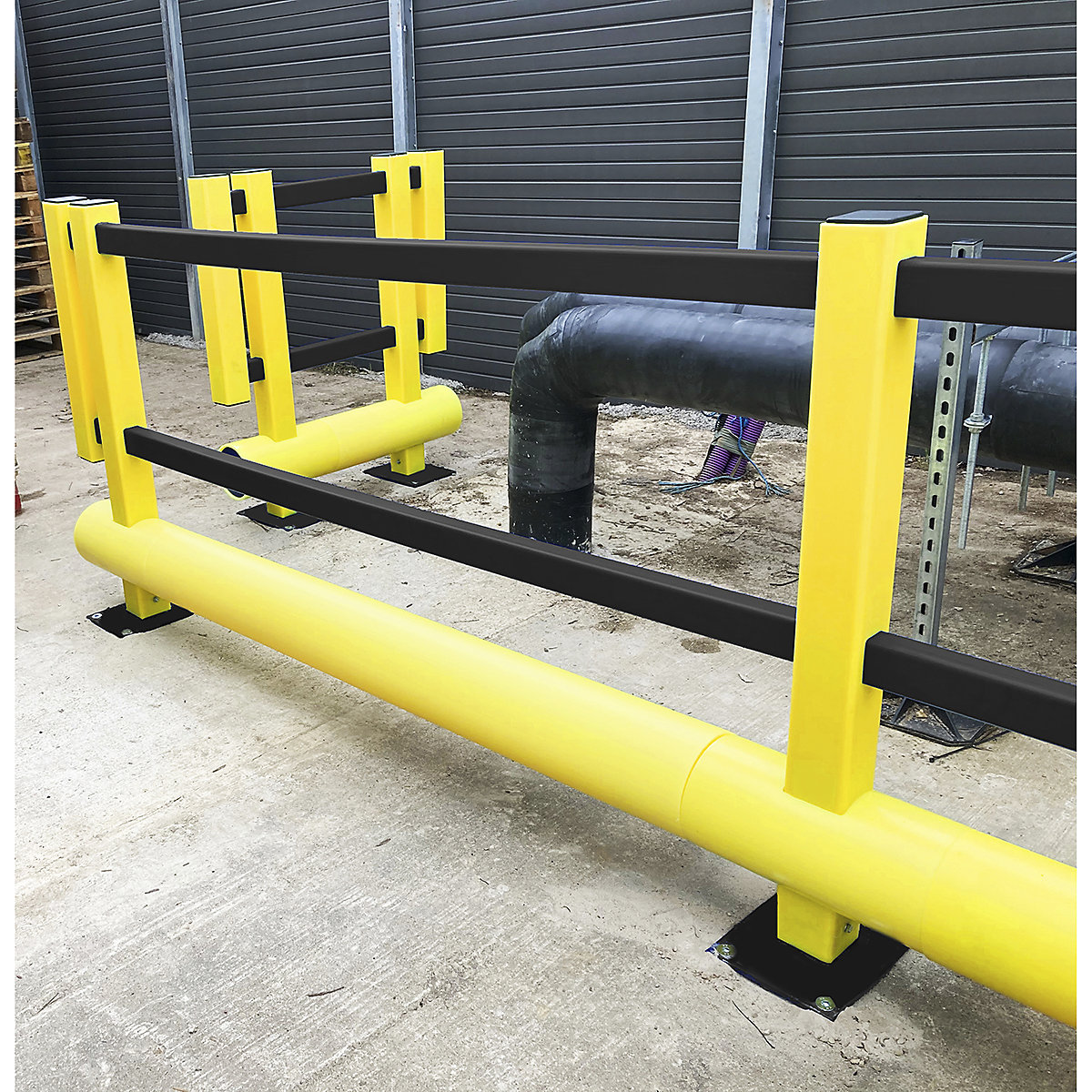 Brandsafe Single Pedestrian Bumper Barrier (Product illustration 2)-1