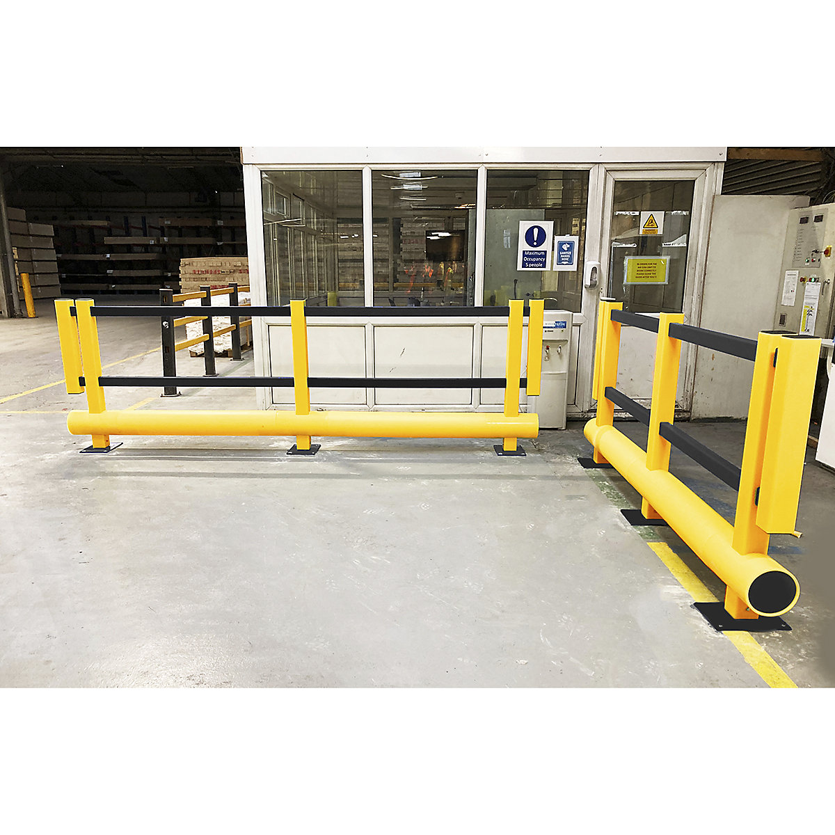 Brandsafe Single Pedestrian Bumper Barrier (Product illustration 3)-2