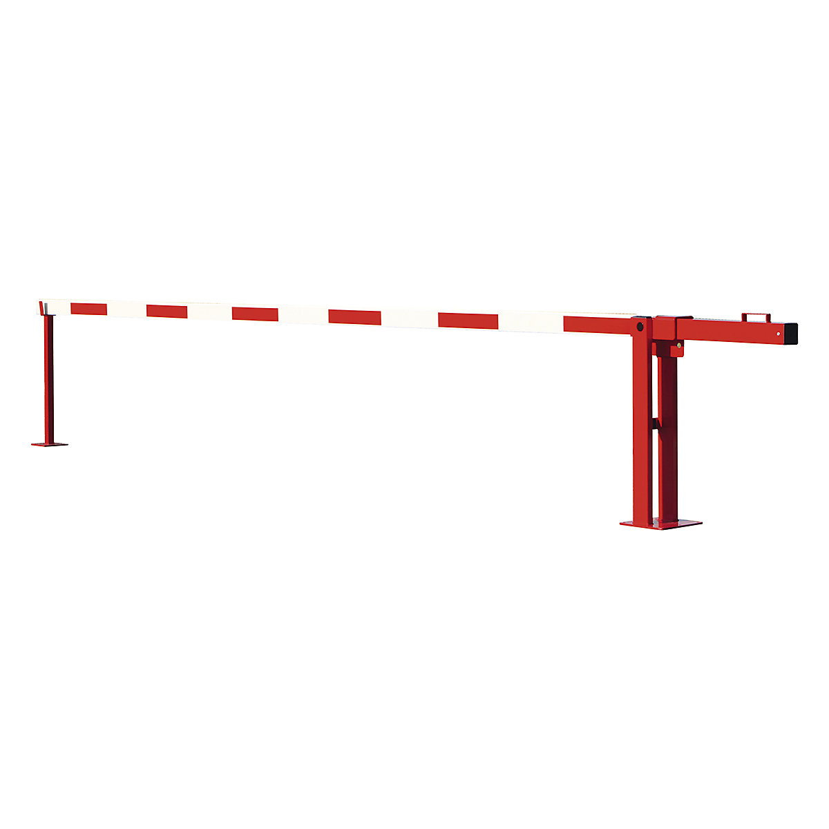 COMPACT Counterweight Boom Barriers, COMPACT Counterweight Boom Barriers, COMPACT Counterweight Boom Barrier | 1000h x 4000w x 280d mm | Red/White | Fixed Support Post | Max Drive Through Width: 2895mm-1