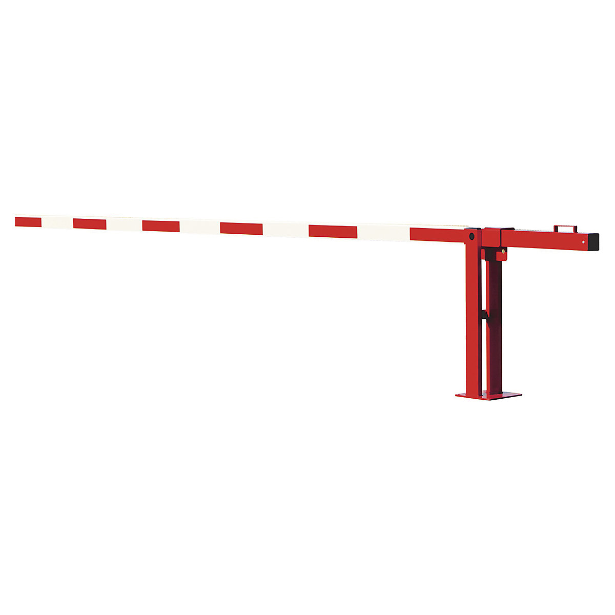 COMPACT Counterweight Boom Barriers, COMPACT Counterweight Boom Barriers, COMPACT Counterweight Boom Barrier | 1000h x 5500w x 280d mm | Red/White | Integrated Support Post | Max Drive Through Width: 4395mm-0