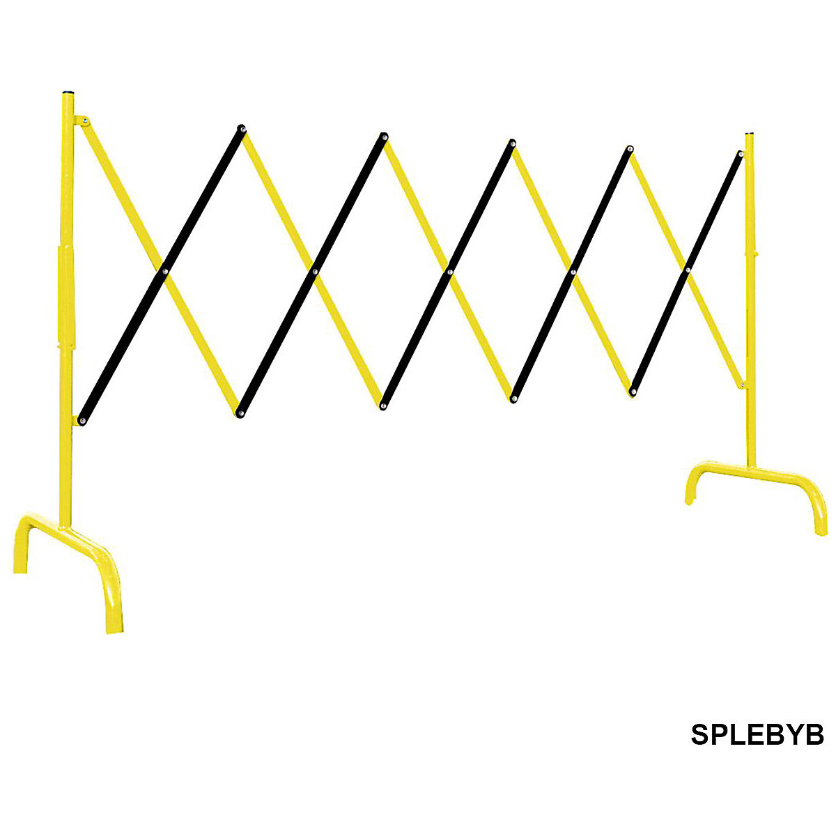 Steel Expandable Safety Barriers, Steel Expandable Safety Barriers, Steel Expandable Safety Barrier | Yellow & Black | 1000h x 3000l mm-2
