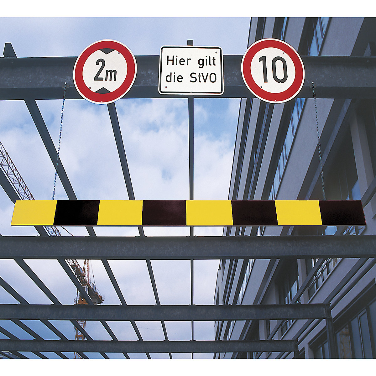 TRAFFIC-LINE Aluminium Height Restrictors, TRAFFIC-LINE Aluminium Height Restrictors, TRAFFIC-LINE Aluminium Height Restrictor | 150h x 2000w x 20d mm | Yellow/Black-3