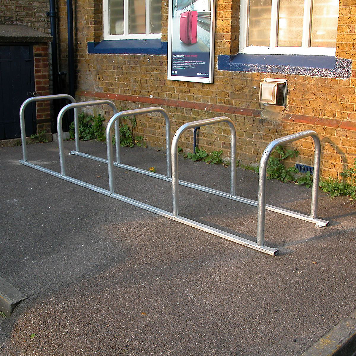Bike Storage Racks, Bike Storage Racks, Bike Storage Rack Black 755h x 1850w x 750d mm Holds 6 Bikes-0
