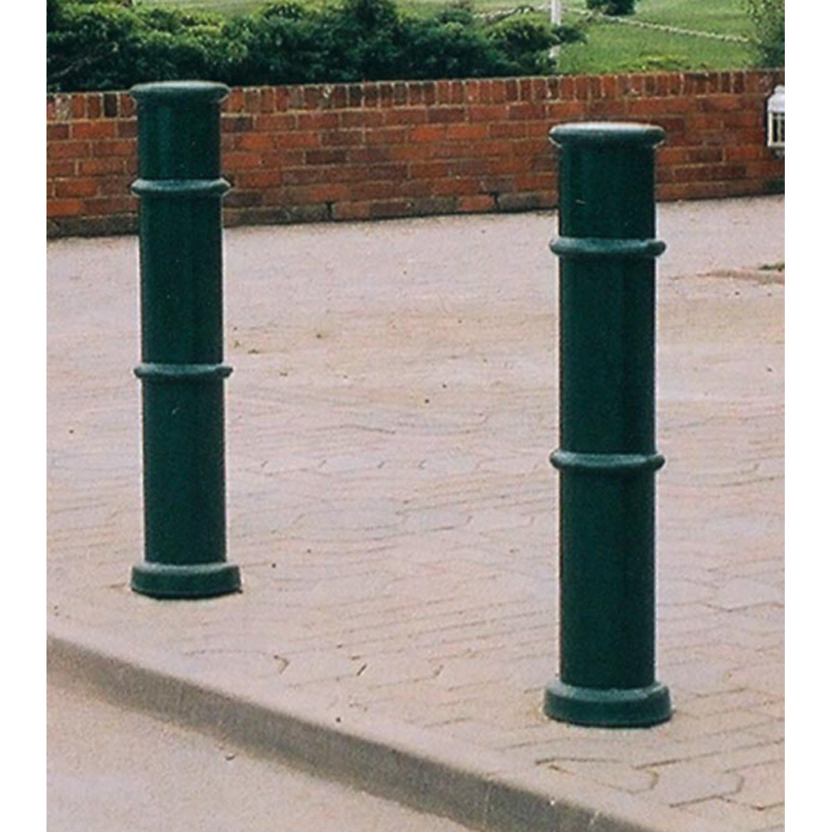 Autopa GFC 7000 Ornamental Bollard, Autopa GFC 7000 Ornamental Bollard, Autopa GFC 7000 Ornamental Bollard | 1000h x 114w mm | Galvanised & Black | Concrete-In-0