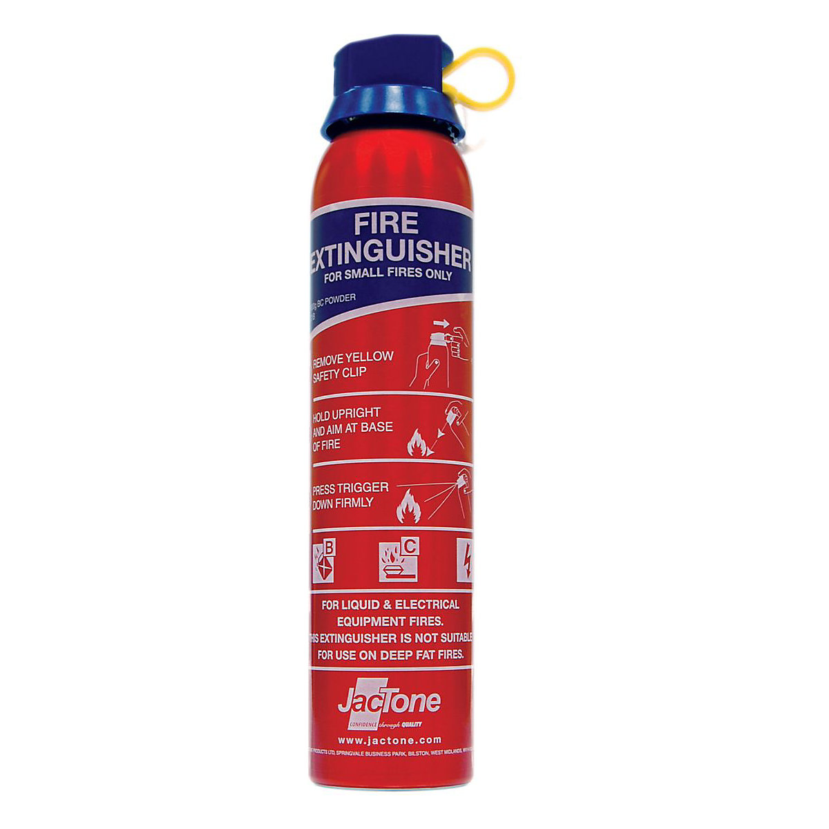 Aerosol BC Dry Powder Fire Extinguishers Pack of 5, Aerosol BC Dry Powder Fire Extinguishers Pack of 5, BC Dry Powder Fire Extinguishers Pack of 5 264h x 59 Dia. mm 600g Capacity Red-0