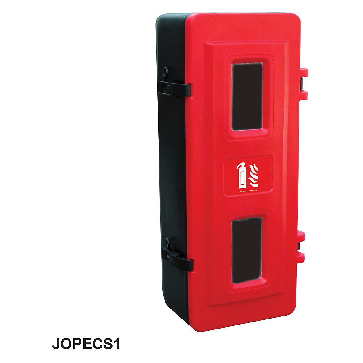 Plastic Extinguisher Cabinets Small, Plastic Extinguisher Cabinets Small, Plastic Extinguisher Cabinet Small 700h x 320w x 255d mm Red/Black 6kg Extinguisher-0