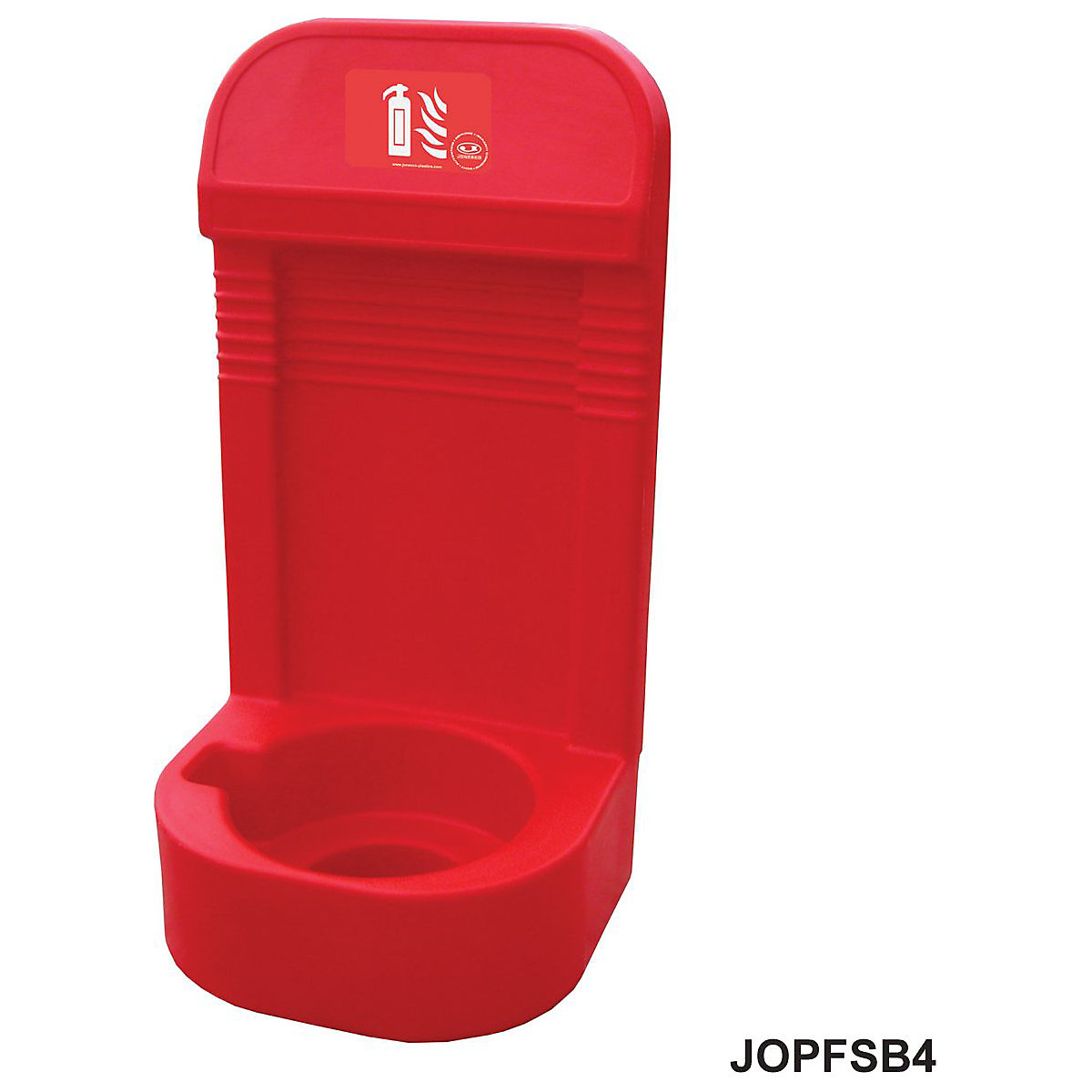 Plastic Firepoint Stands With Back, Plastic Firepoint Stands With Back, Plastic Firepoint Stand With Back Single 620h x 310w x 265d mm Max Diameter 195mm Raised Base Suitable for 6-9kg Extinguishers-0