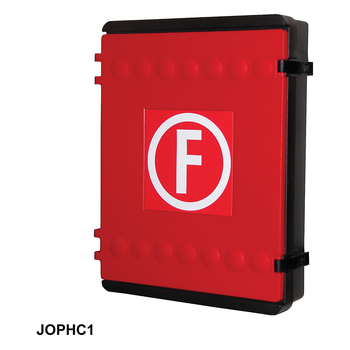 Plastic Hose Cabinets, Plastic Hose Cabinets, Plastic Hose Cabinet 415h x 210w x 145d mm Black/Red-0