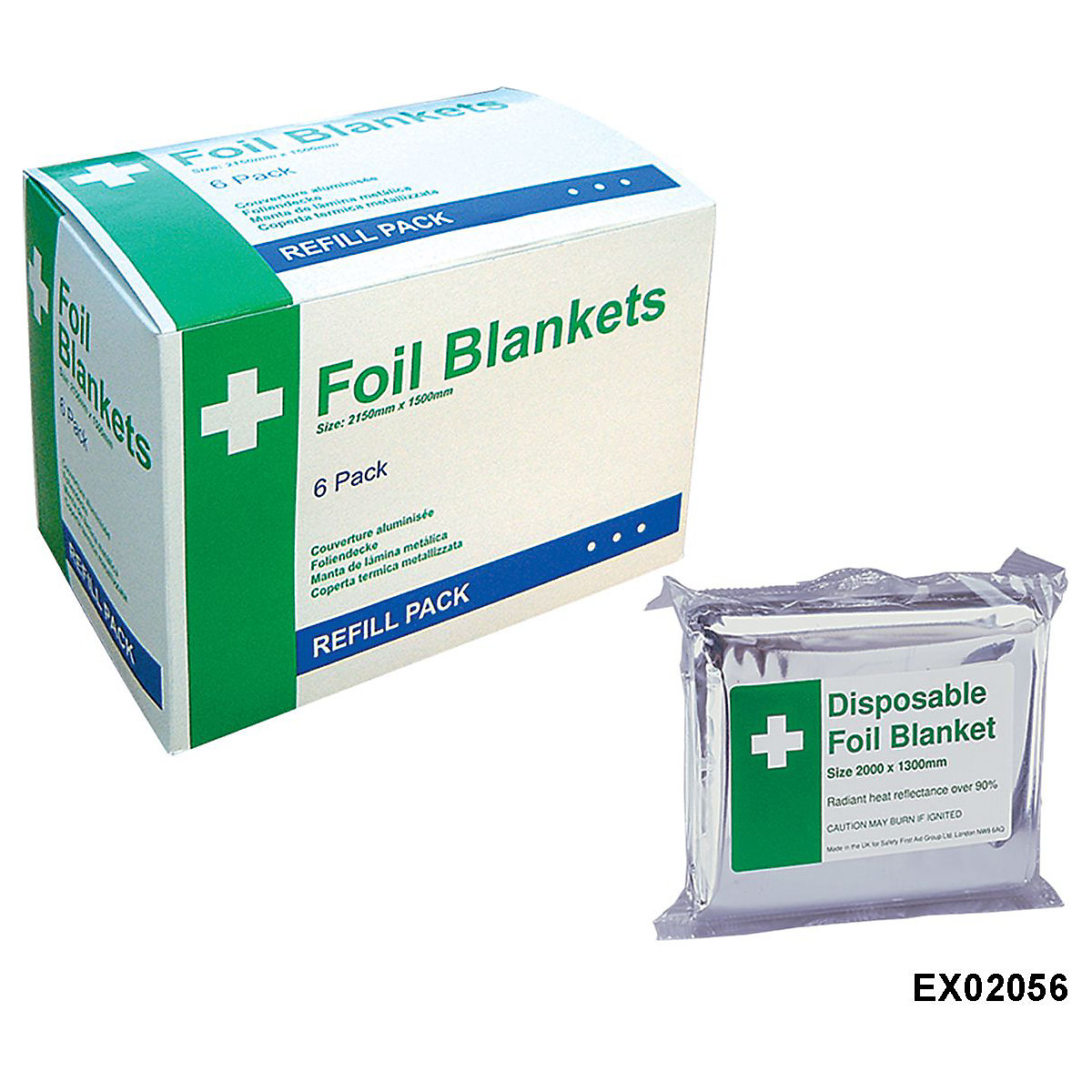 Disposable Foil Blankets, Disposable Foil Blankets, Disposable Foil Blankets Pack of 6-0