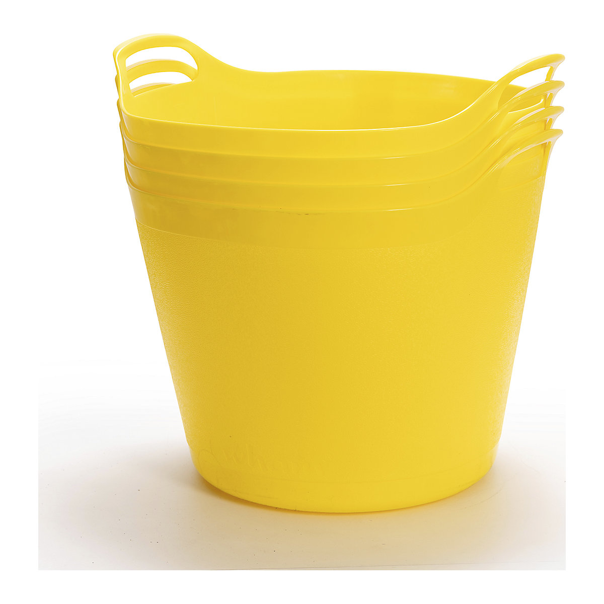 BiGDUG Essentials Flexi Tubs, BiGDUG Essentials Flexi Tubs, Wham Flexi Tub | 360h x 460w x 405d mm | 25 Litre | Yellow | Pack of 3-15