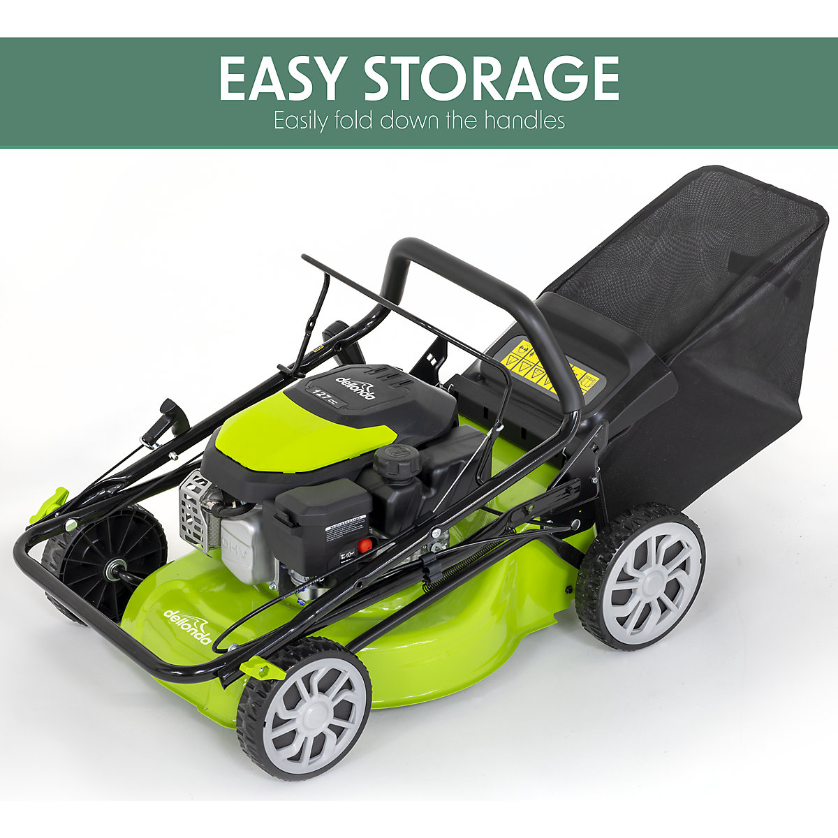 Dellonda Hand-Propelled Petrol Lawn Mower (Product illustration 10)-9
