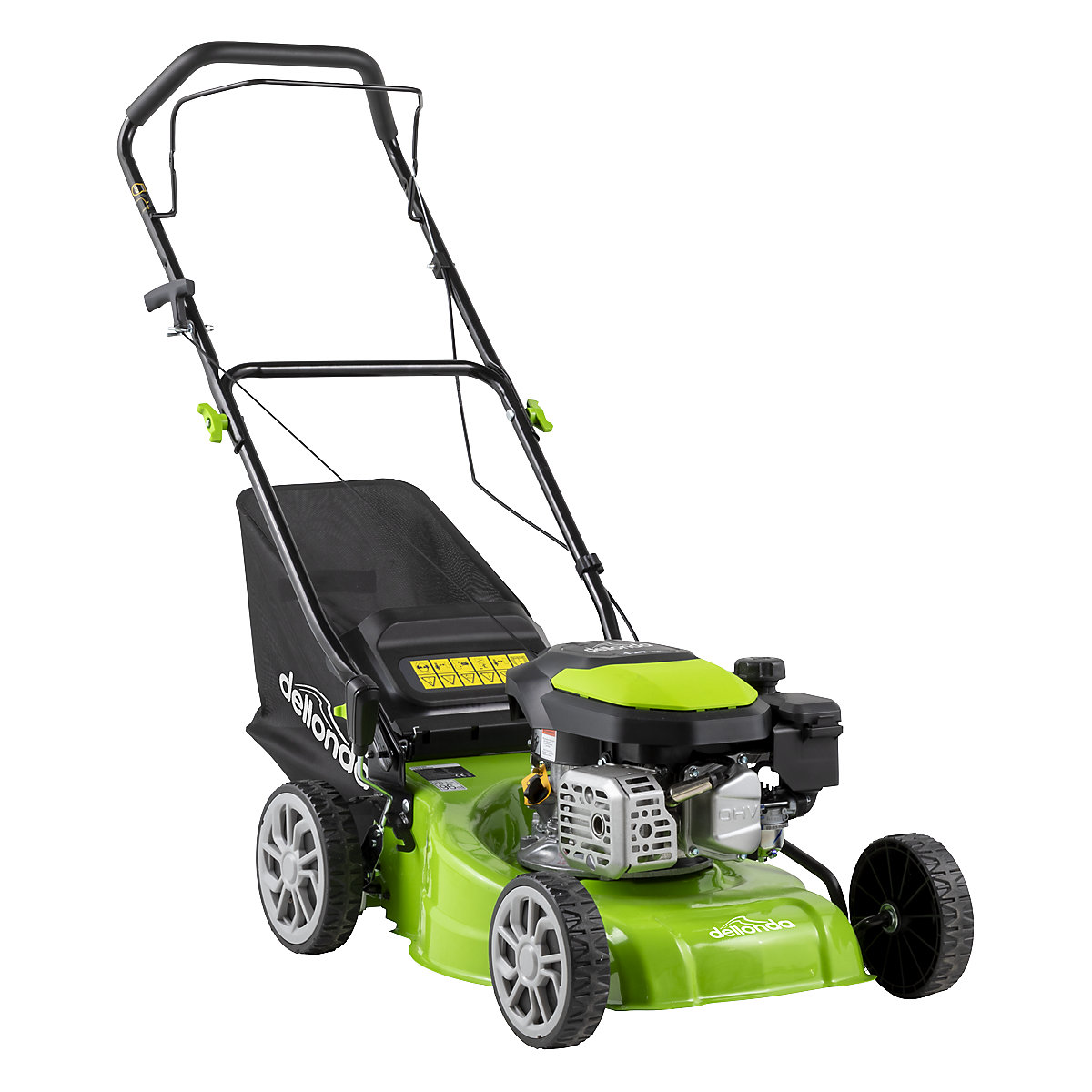 Dellonda Hand-Propelled Petrol Lawn Mower (Product illustration 4)-3