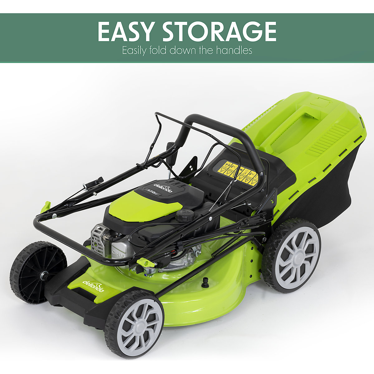 Dellonda Self-Propelled Petrol Lawn Mower with Height Adjustment & Grass Bag (Product illustration 11)-10