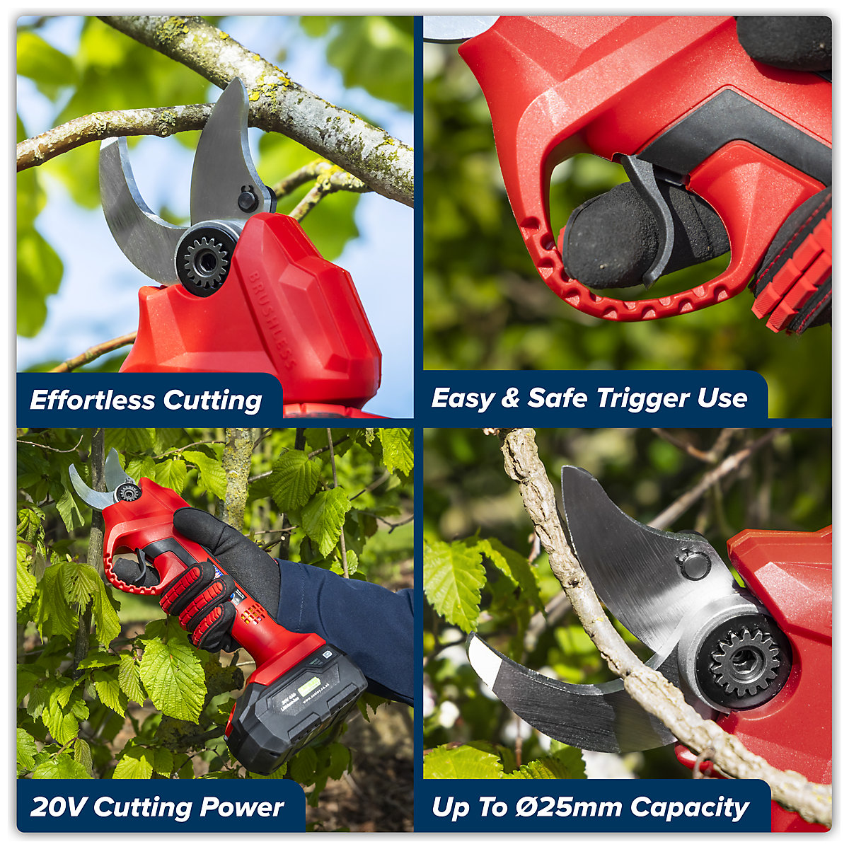 Sealey SV20 Series Brushless Cordless Pruning Shears (Product illustration 5)-4