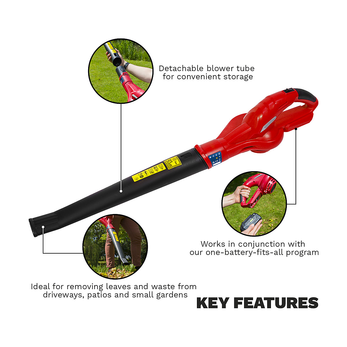 Sealey SV20 Series Cordless Leaf Blower (Product illustration 5)-4