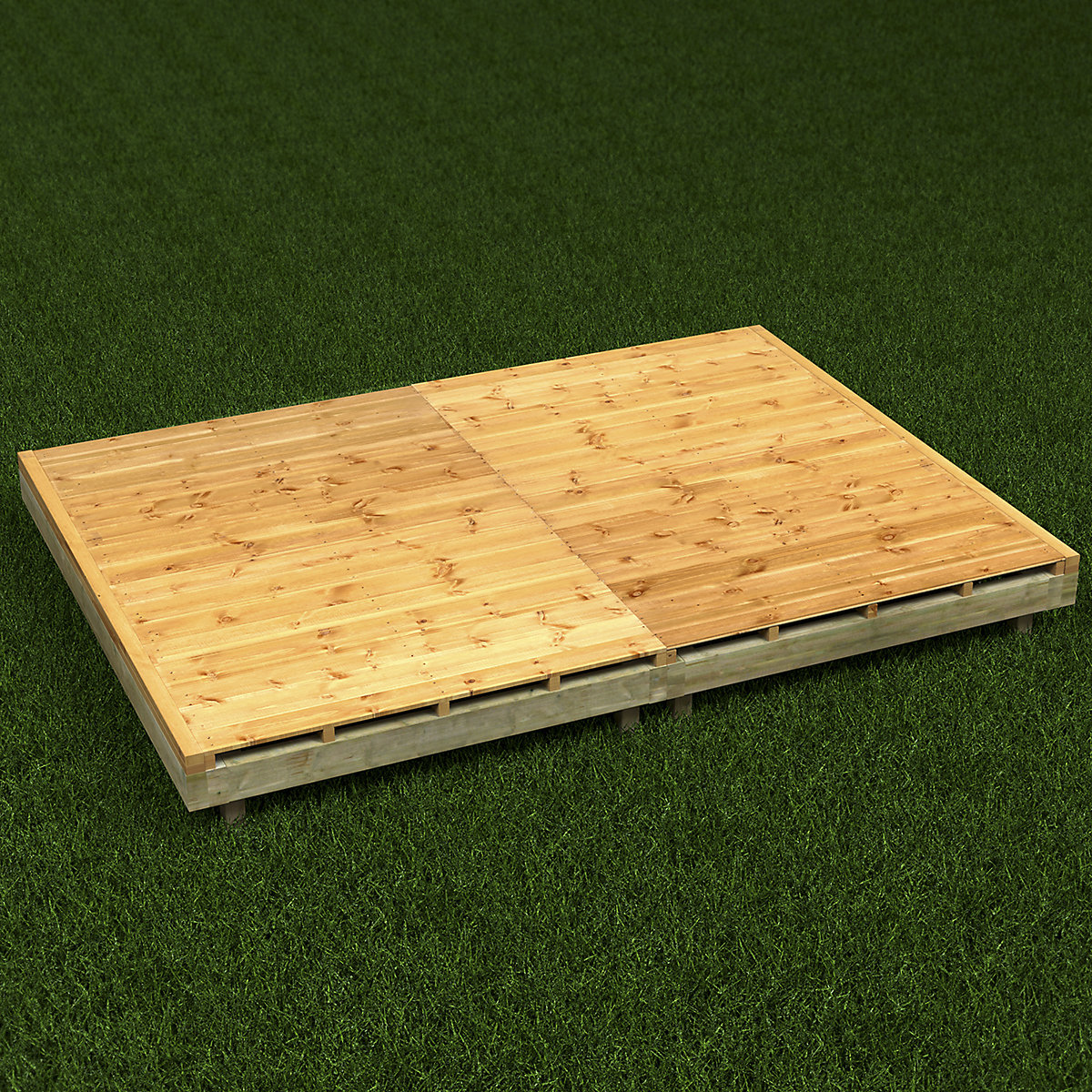 Power Garden Shed Timber Bases 6ft Wide (Product illustration 2)-1