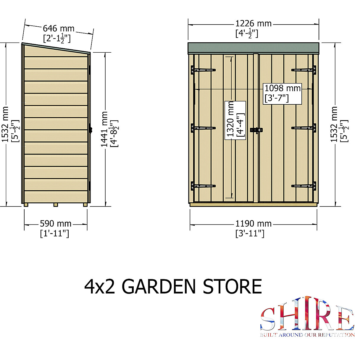 Shire Garden Shiplap Store (Product illustration 3)-2