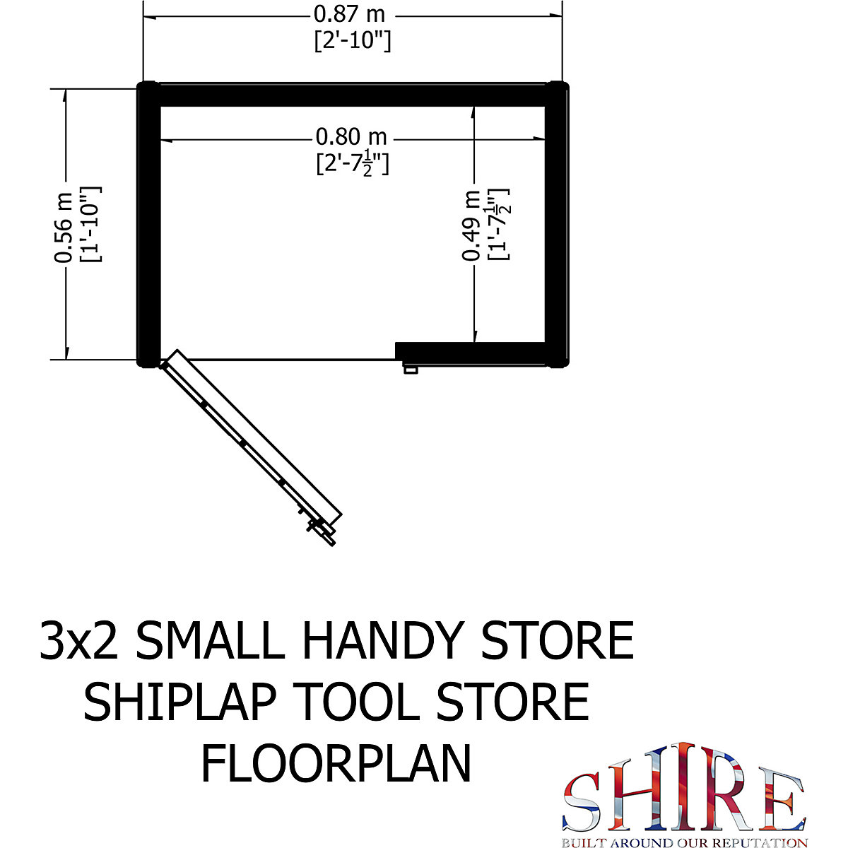 Shire Handy Shiplap Store Shed (Product illustration 3)-2