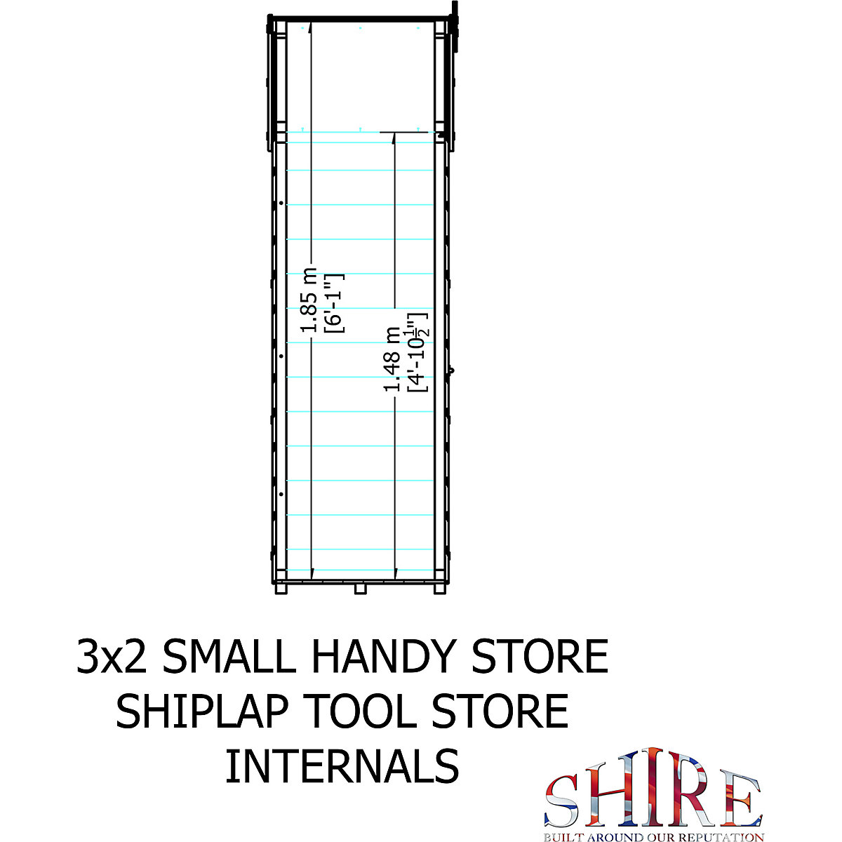 Shire Handy Shiplap Store Shed (Product illustration 4)-3