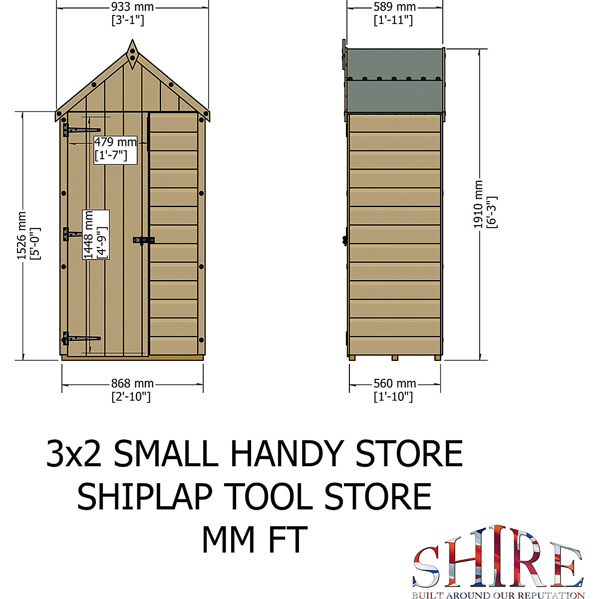 Shire Handy Shiplap Store Shed (Product illustration 5)-4