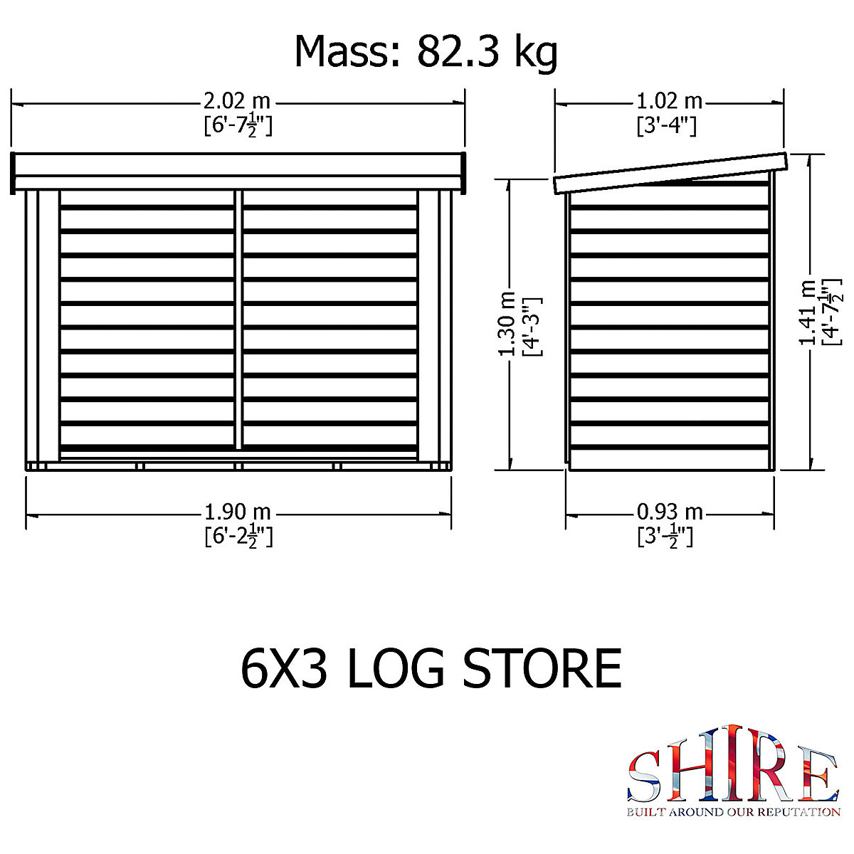 Shire Large Heavy-Duty Log Store (Product illustration 4)-3