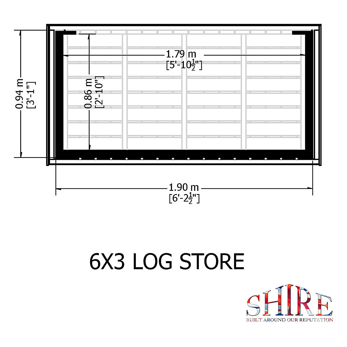 Shire Large Heavy-Duty Log Store (Product illustration 5)-4