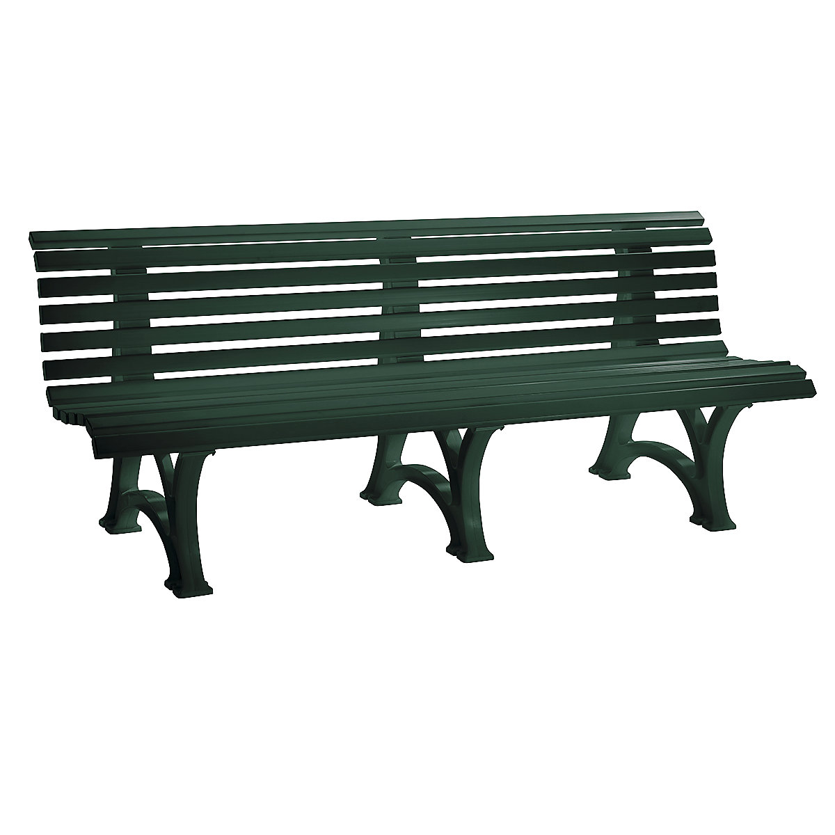 Plastic Park Benches | Green, Blue & White (Product illustration 7)-6