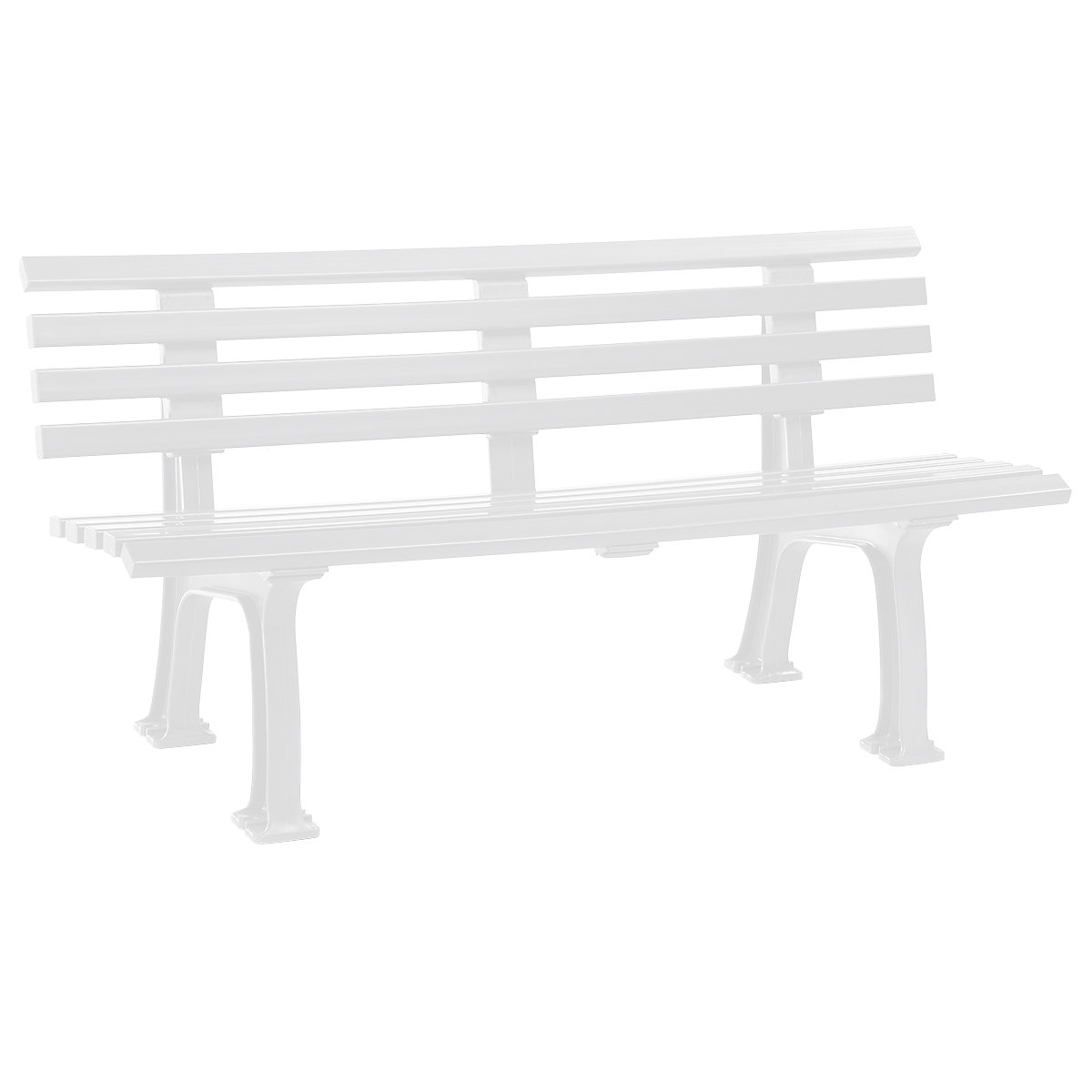 Plastic Park Benches | Green, Blue & White (Product illustration 11)-10