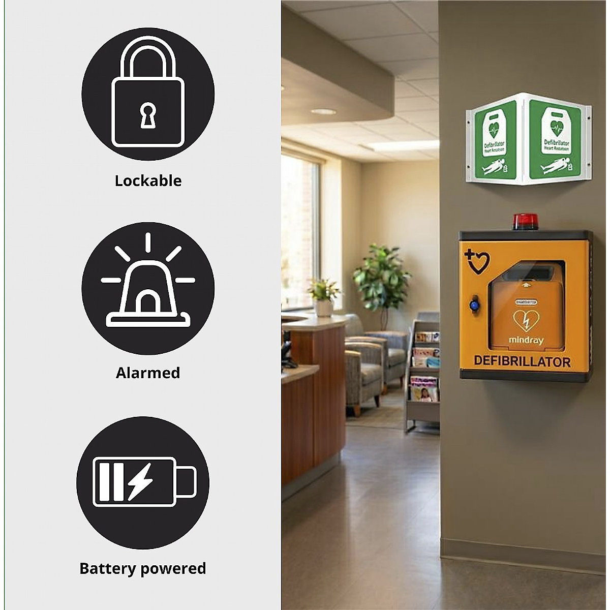 HypaGuard Indoor AED Cabinet (Product illustration 4)-3