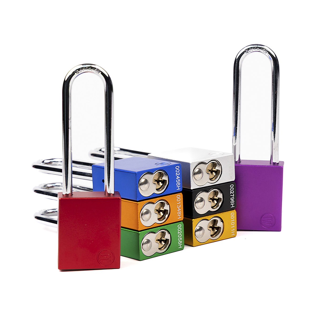 Aluminium Safety Lockout Padlocks | Standard & Long Shackle (Product illustration 15)-14