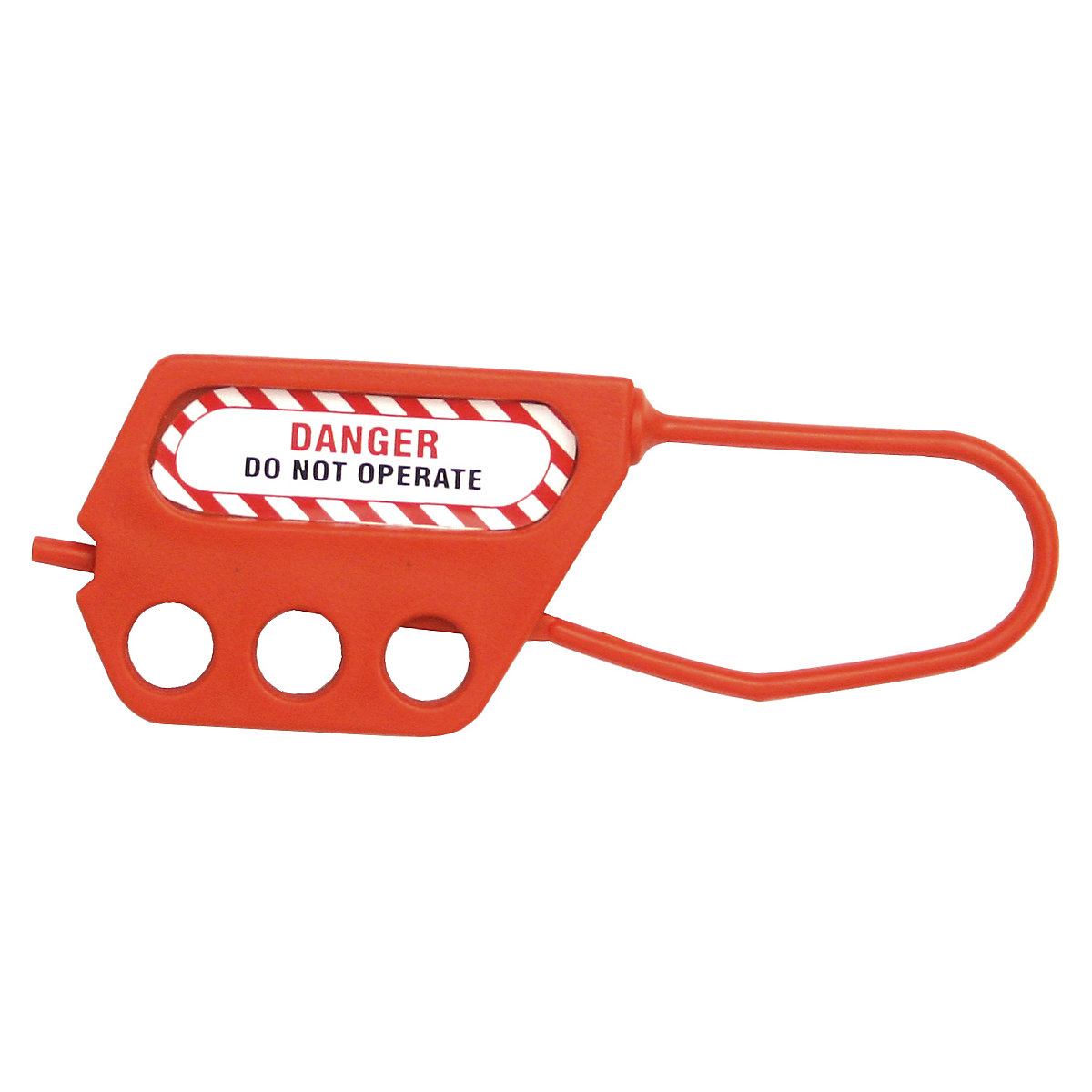 Di-electric Lockout Hasps, Di-electric Lockout Hasps, Dielectric Lockout Hasp | 4 Holes | 3mm Thread | Red-0
