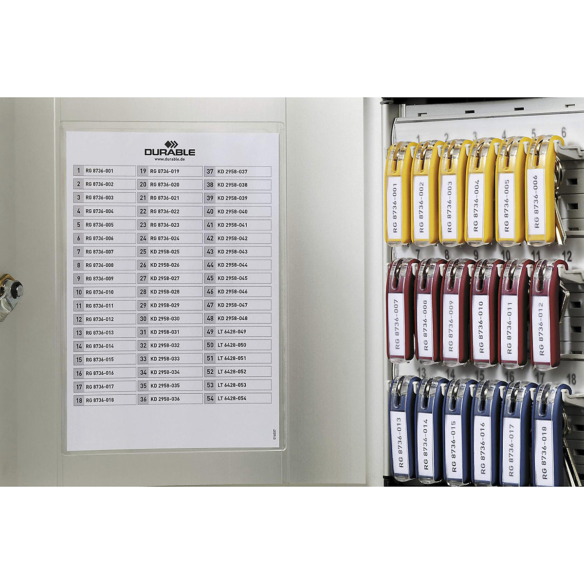 Durable Key Management System: Key Clips, Key Safes & Organisation Board (Product illustration 6)-5
