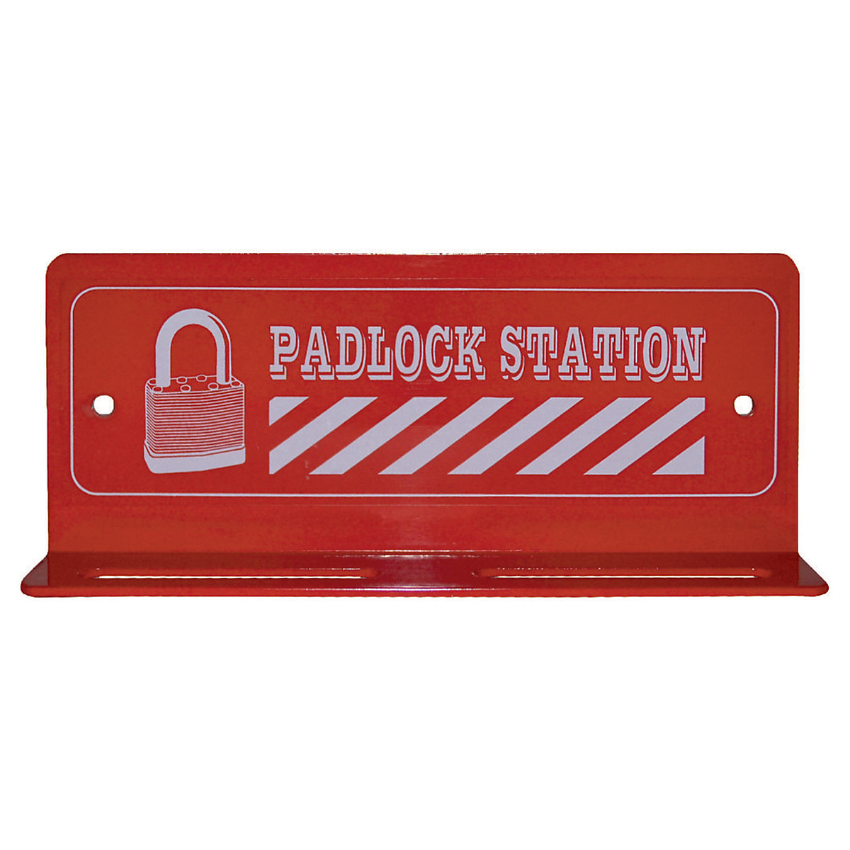 Padlock Station, Padlock Station, 12 Padlock Station | 72 x 265 x 31mm | Red-0