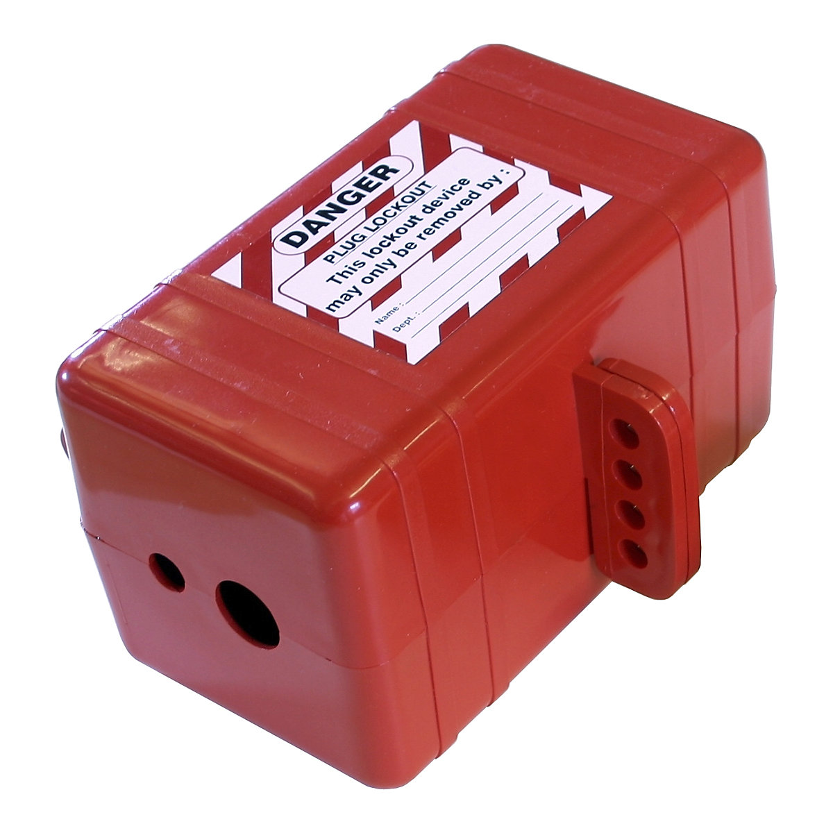 Plug/Pneumatic Lockout, Plug/Pneumatic Lockout, Plug/Pneumatic Lockout | Large | 4 Holes | Red-0