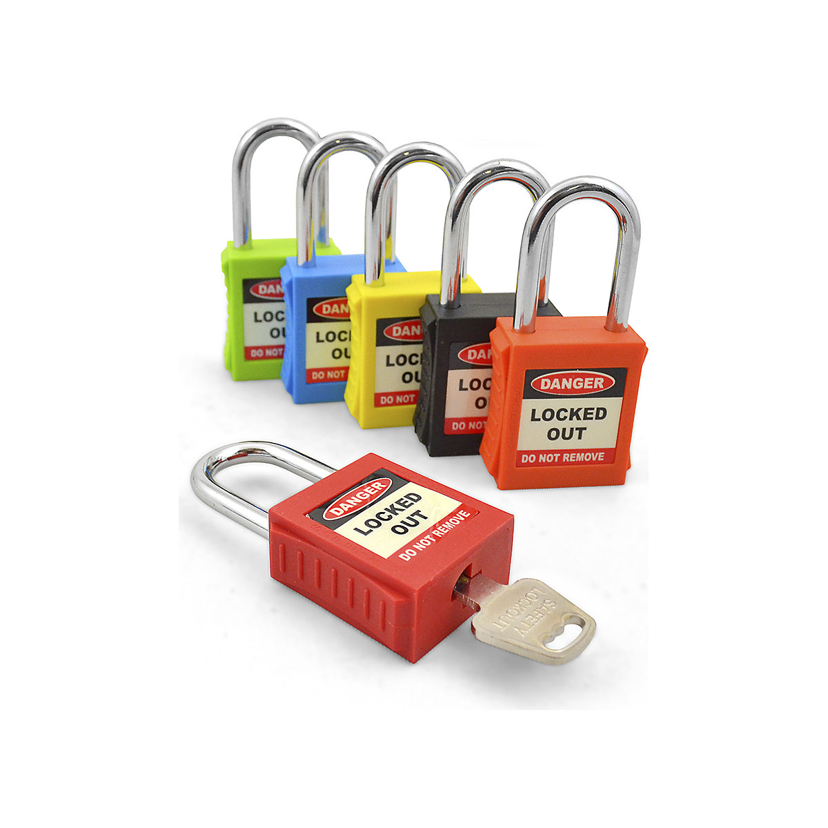 Safety Lockout Padlocks | Pack of 6