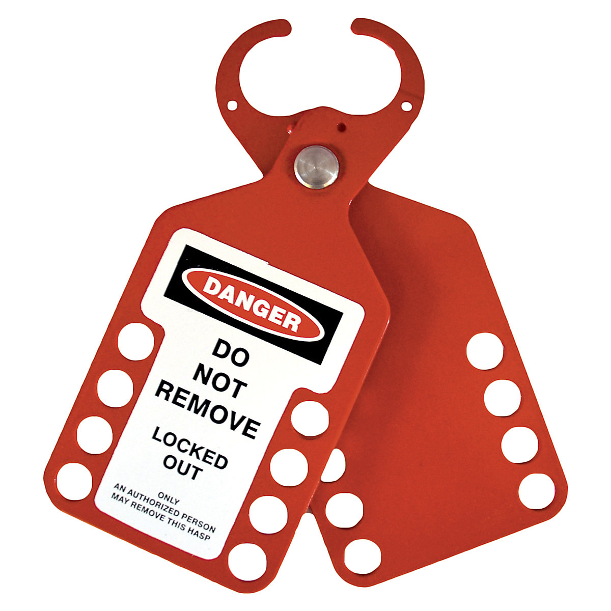 Sign Hasps, Sign Hasps, Sign Hasp | Small Head | 10 Holes | Red-0
