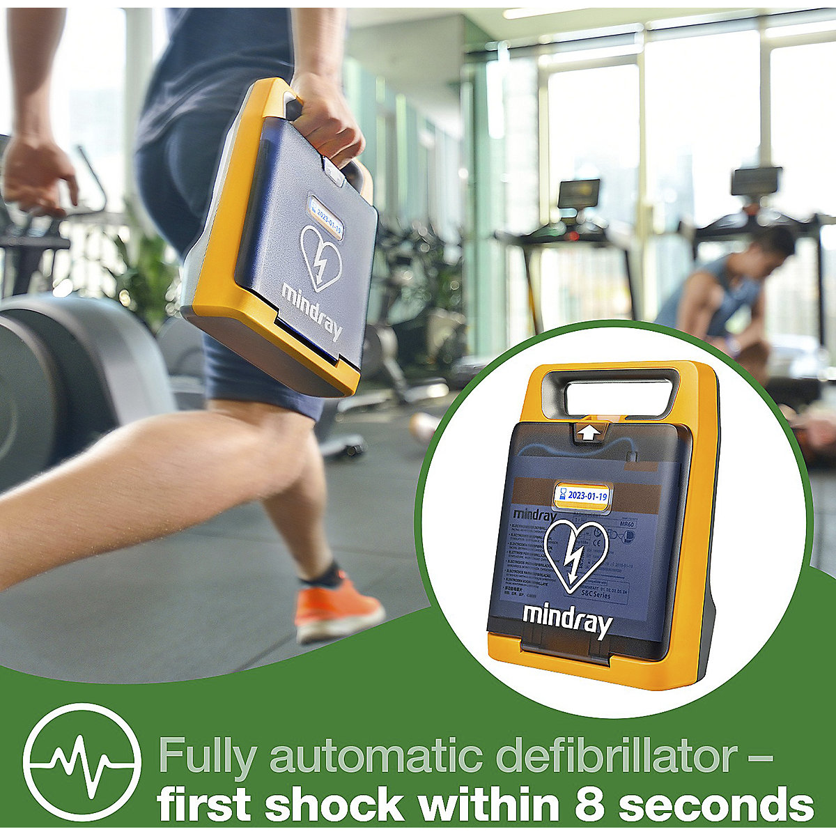 Mindray BeneHeart C2 AED Defibrillator (Product illustration 2)-1
