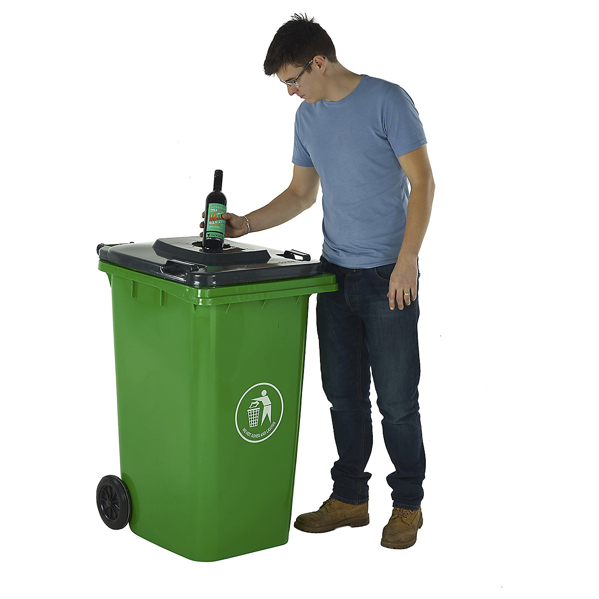 120 Litre Wheelie Bins with Lid Options (Product illustration 3)-2